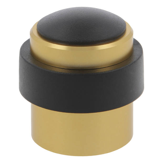 AMIG Deurstopper/deurbuffer - 1x - D30mm - inclusief schroeven - goud - Deurstoppers