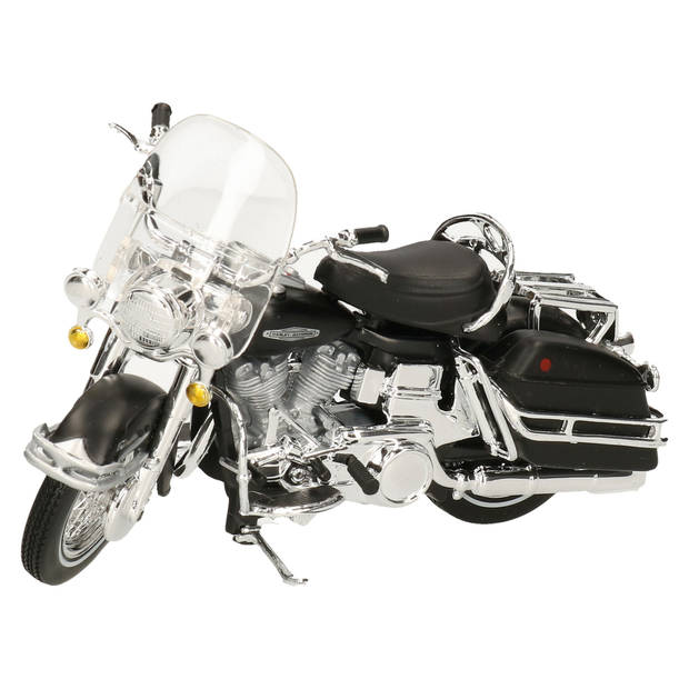 Modelmotor/speelgoedmotor Harley-Davidson FLH Electra Glide 1966 schaal 1:18/13 x 4 x 6 cm - Speelgoed motors