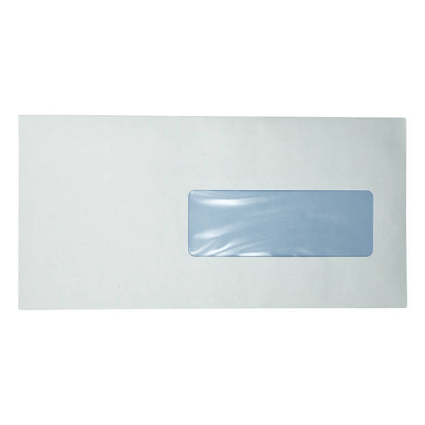 DULA C5/6 Enveloppen - Bank envelop - Venster rechts - 114 x 229 mm - 50 stuks - zelfklevend met plakstrip - 80 Gram