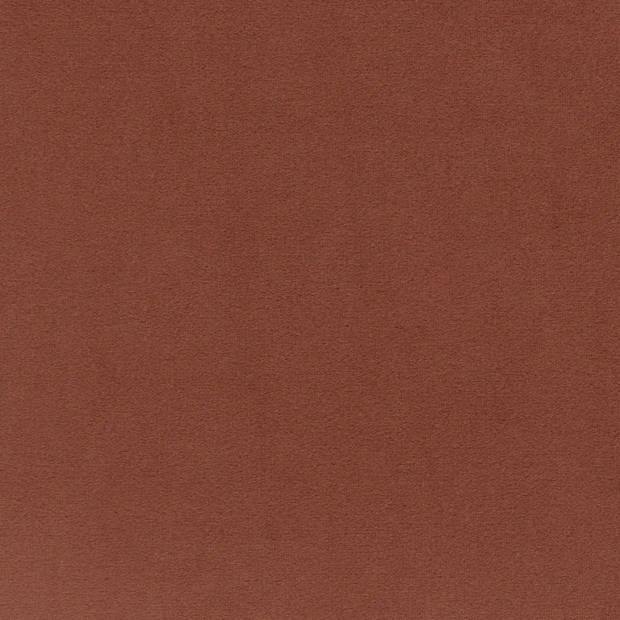 Atmosphera Poef/krukje/hocker Amber - Opvouwbare opslag box - fluweel roest bruin - D38 x H38 cm - Poefs