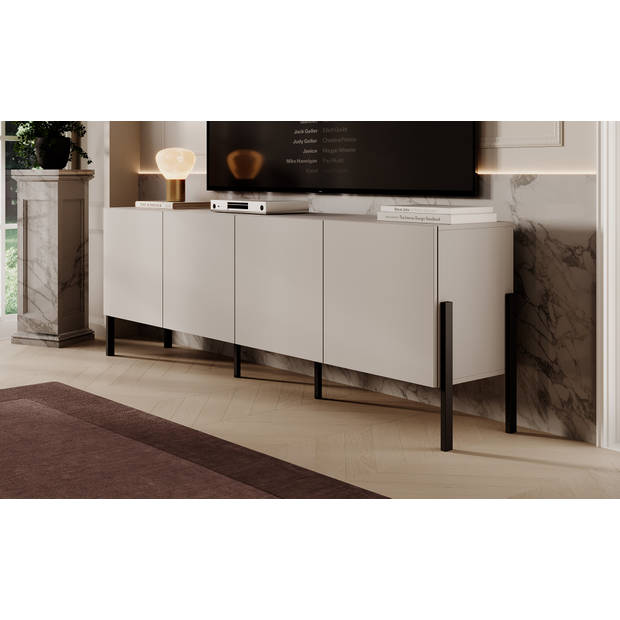 Meubella TV-Meubel Jordy - Beige - 204 cm