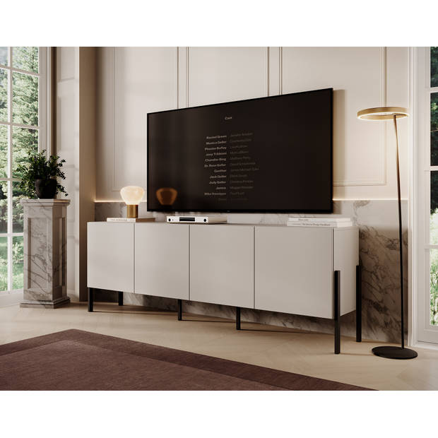 Meubella TV-Meubel Jordy - Beige - 204 cm