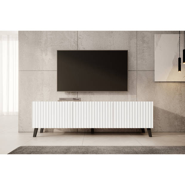 Meubella TV-Meubel Pepinos 2 - Wit - 150 cm