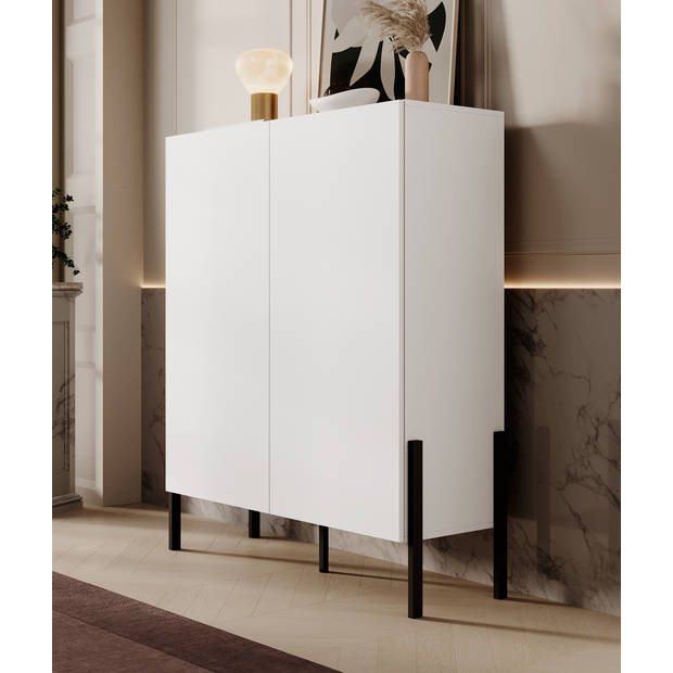 Meubella Dressoir Jordy - Wit - 114 cm