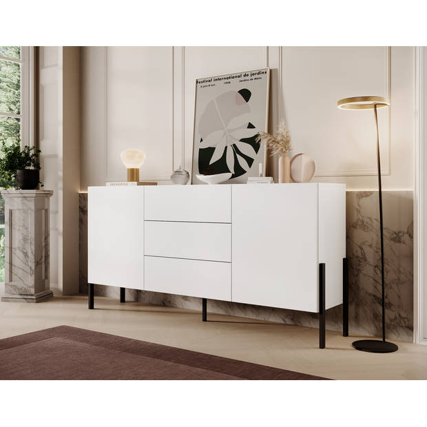 Meubella Dressoir Jordy - Wit - 184 cm