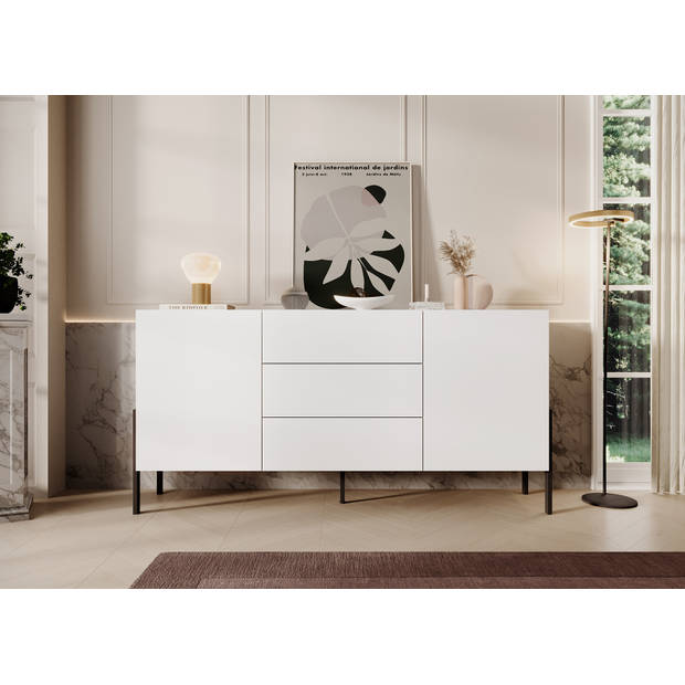 Meubella Dressoir Jordy - Wit - 184 cm