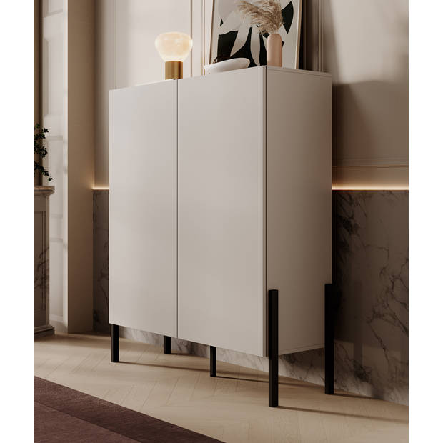 Meubella Dressoir Jordy - Beige - 114 cm