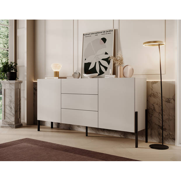 Meubella Dressoir Jordy - Beige - 184 cm