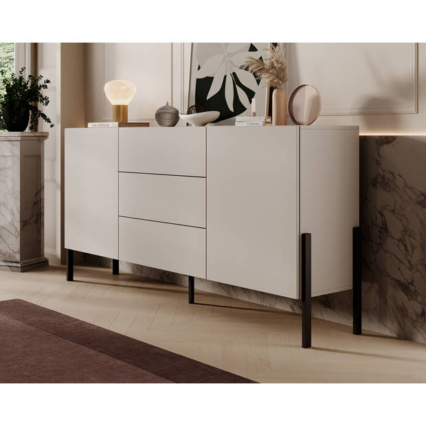 Meubella Dressoir Jordy - Beige - 184 cm