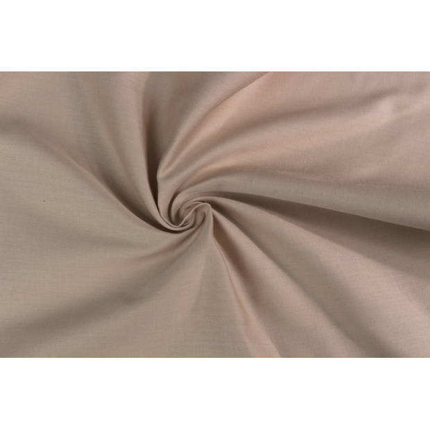 PHLOX Hoeslaken - katoen-satijn - Topkwaliteit 300 TC - 180x200 - beige