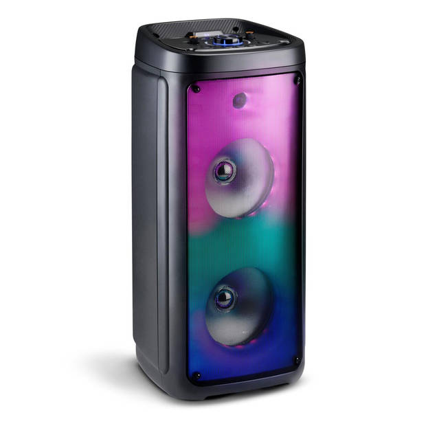 Bluetooth Speaker met Microfoon - Partybox met Sfeerverlichting - Muziek Box en Karaoke Set - Party Speaker Bluetooth