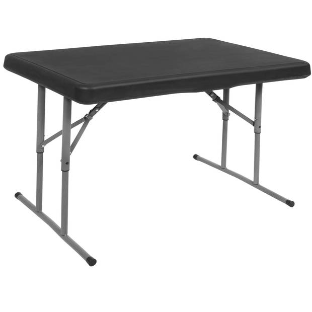 Springos Picknick Tafel Met Bankjes - Campingset - Biertafel - Tafel - Bankjes - Opvouwbaar - Zwart - 105 x 64 x 70 cm