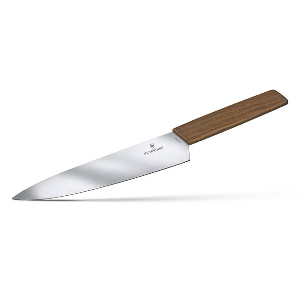 Victorinox Swiss Modern Koksmes - 22cm - RVS/Walnoot Hout - Giftbox