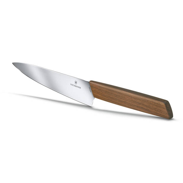 Victorinox Swiss Modern Koksmes - 22cm - RVS/Walnoot Hout - Giftbox