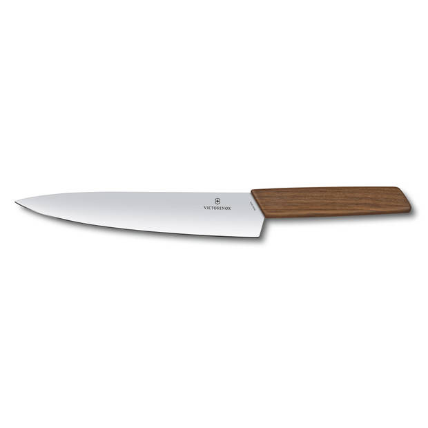 Victorinox Swiss Modern Koksmes - 22cm - RVS/Walnoot Hout - Giftbox