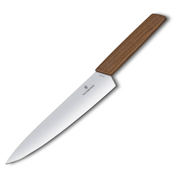 Victorinox Swiss Modern Koksmes - 22cm - RVS/Walnoot Hout - Giftbox