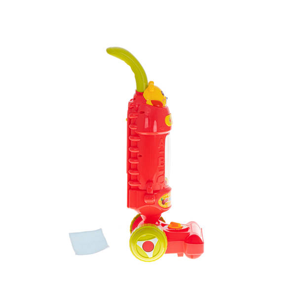 Ikonka Verticale Interactieve Kinderstofzuiger Met Geluid 46 cm - Kinderspeelgoed - Blauw Of Roze/Rood