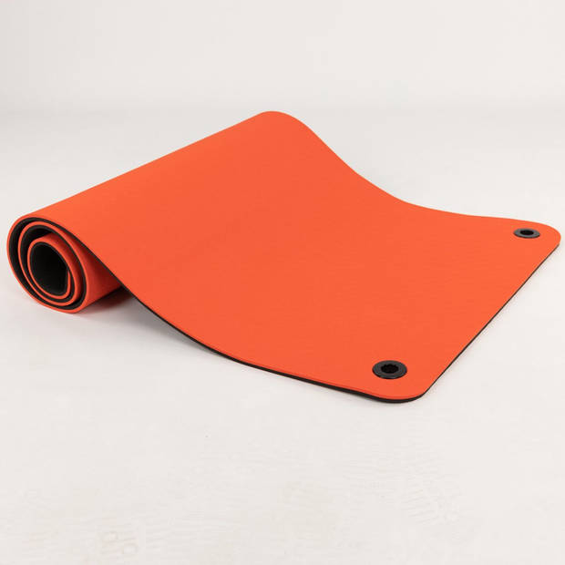 MaxxSport Fitnessmat TPE - Yogamat - 173x61 cm - 1 cm dik - Rood