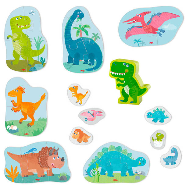 Haba 6 eerste puzzels - Dino's