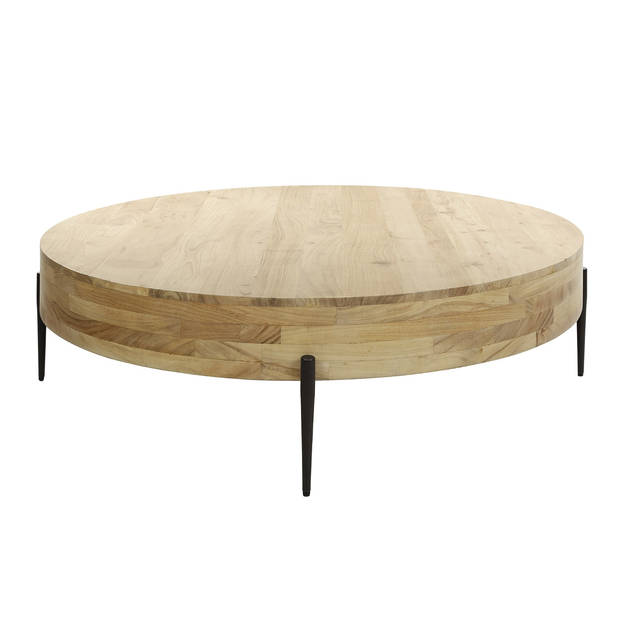 Giga Meubel - Salontafel Rond Ø120cm - Naturel Acaciahout - Bulky