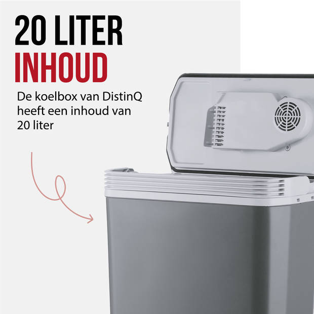 DistinQ Elektrische Koelbox 12v / 230 Volt – 20L