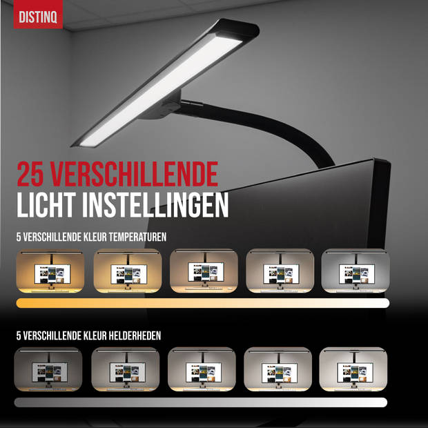 DistinQ Bureaulamp met Klem en Dimbaar LED