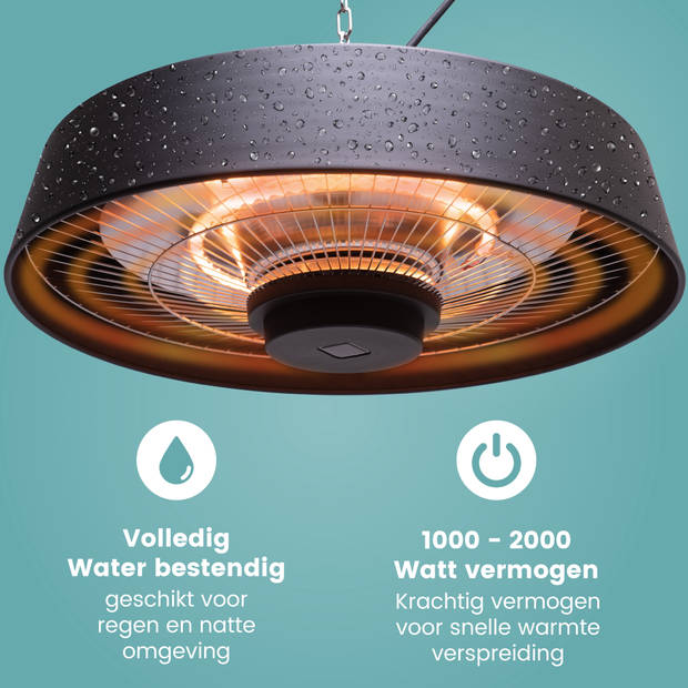 AirKing terrasverwarmer hangend – 2000W