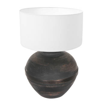 Anne Light and home tafellamp Lyons - zwart - metaal - 40 cm - E27 fitting - 3468ZW