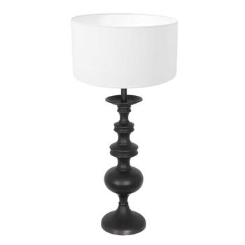 Anne Light and home tafellamp Lyons - zwart - metaal - 40 cm - E27 fitting - 3482ZW