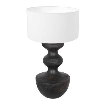 Anne Light and home tafellamp Lyons - zwart - metaal - 40 cm - E27 fitting - 3475ZW