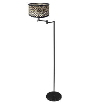 Mexlite vloerlamp Bella - zwart - metaal - 45 cm - E27 fitting - 3884ZW