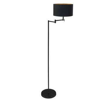 Mexlite vloerlamp Bella - zwart - metaal - 45 cm - E27 fitting - 3892ZW