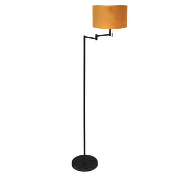 Mexlite vloerlamp Bella - zwart - metaal - 45 cm - E27 fitting - 3887ZW