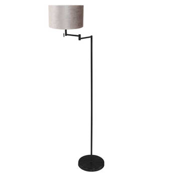 Mexlite vloerlamp Bella - zwart - metaal - 45 cm - E27 fitting - 3886ZW