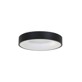 Steinhauer Ringlede plafondlamp zwart ingebouwd LED 2700K