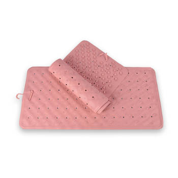 High Quality Pink Anti-Slip Mat - 76cm x 36cm - Made from 100% Natural Rubber - Weight: 1250g - Set of 2