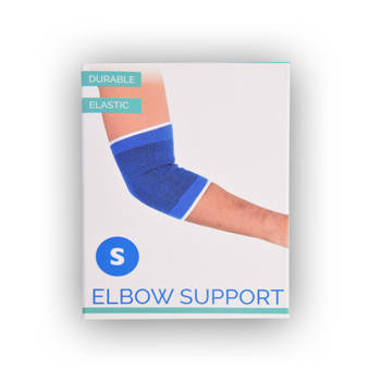 Ontspannende Blauwe Elleboogbandage - Maat S - Sterke Elleboogbrace - Premium Elleboogsteun - Betrouwbare