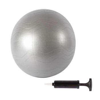 Gymball van PVC-Materiaal Grijs Anti-Burst Fitnessbal 65cm Oefenbal voor Yoga Pilates Gymnastiek en