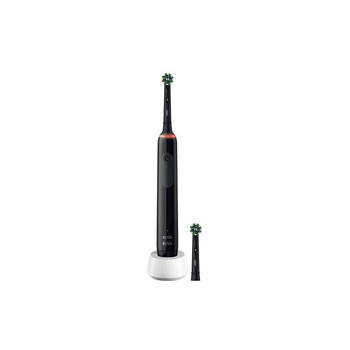 Oral-B elektrische tandenborstel Pro 3 3400N CrossAction zwart - incl. 2 opzetborstels