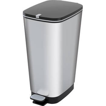 Kis Chic Bin Pedaalemmer - 50L - zilver