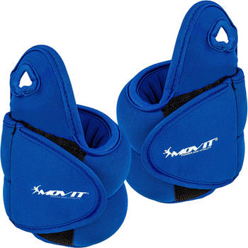 MOVIT® Polsgewichten - Gewichtsboeien - 2 kg - 2 x 1 kg - Blauw