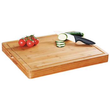 Zeer Luxe Proffesionele Snijplank, Bamboe 50 x 40 x 5 cm - Met handvat