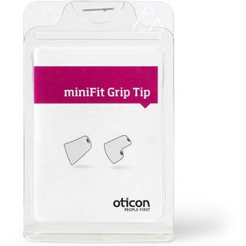 Oticon - Bernafon - GripTip Small - geen venting - 2 Stuks RECHTS - Hoortoestel tip - Dome