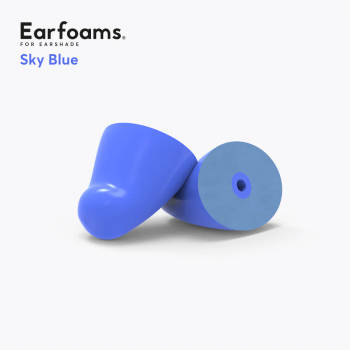 Flare Audio Earshade memory foam tips Sky Blue