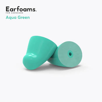 Flare Audio Earshade memory foam tips Aqua Green