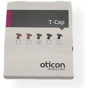 Oticon T-cap licht bruin hoortoestel onderdeel voor in het oor hoortoestellen