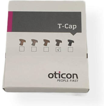 Oticon T-cap Donker Bruin hoortoestel onderdeel voor in het oor hoortoestellen
