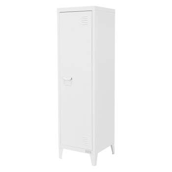 Archiefkast kast 1-deurs 38x38x137,5 cm wit staal ML design