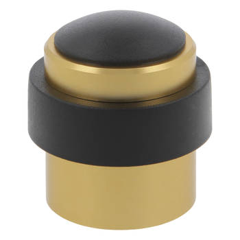 AMIG Deurstopper/deurbuffer - 1x - D30mm - inclusief schroeven - goud - Deurstoppers