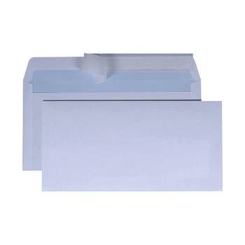 DULA C5/6 Enveloppen - Bank envelop - 114 x 229 mm - 100 stuks - zelfklevend met plakstrip - 80 Gram
